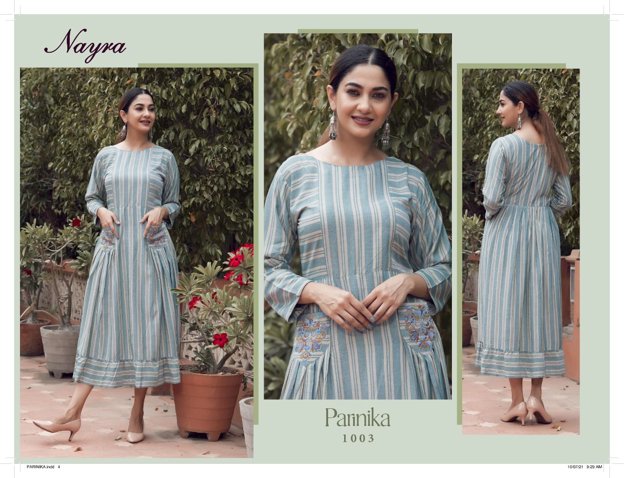 Nayra Parinika Fancy Ethnic Wear Designer Long Kurti Latest Collection
